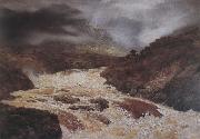 Peter Graham Spate in the Highlands oil painting on canvas